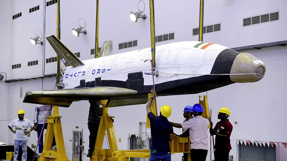 Tercer y último aterrizaje del demostrador tecnológico del futuro transbordador espacial de la India