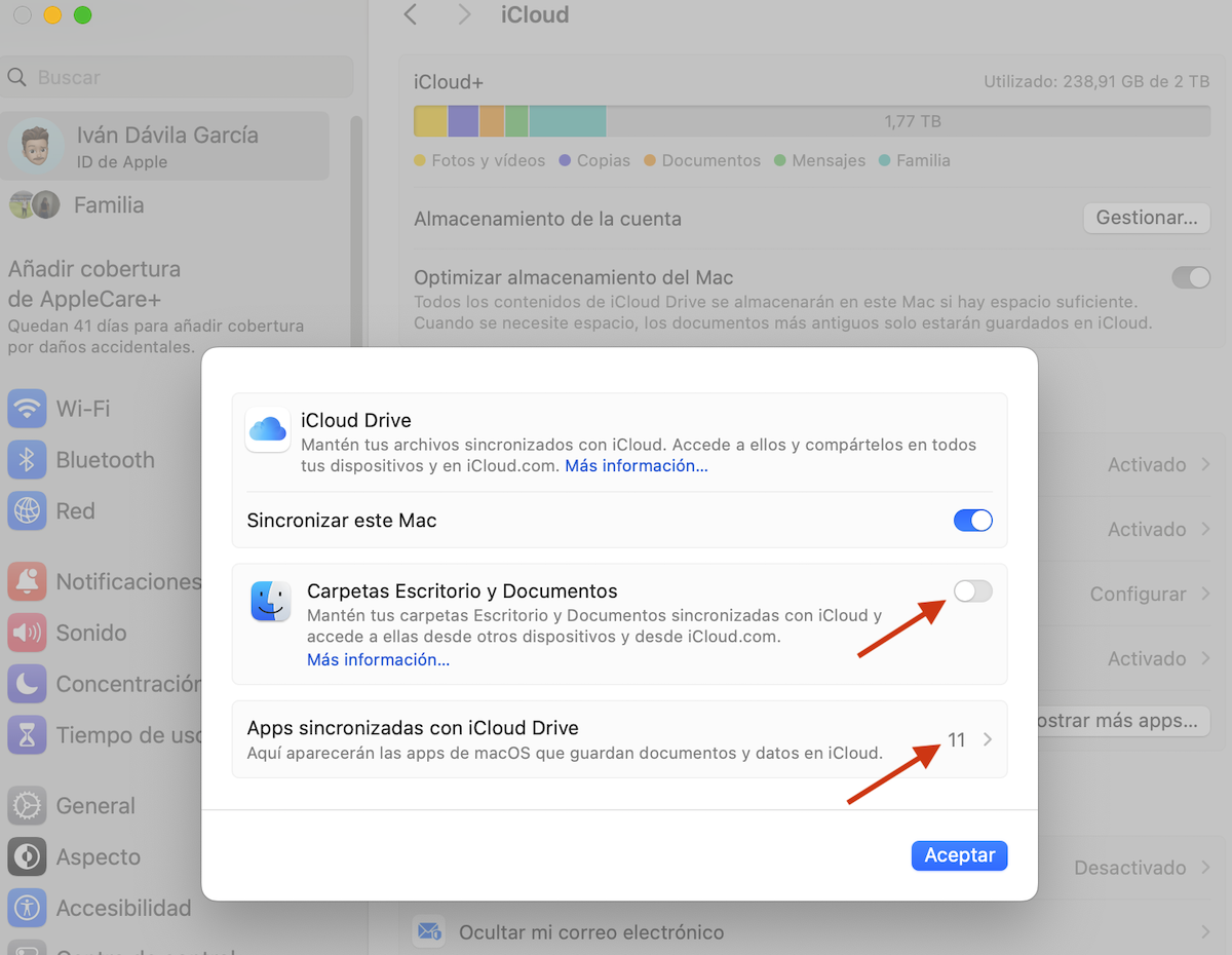 Configurar iCloud en Mac