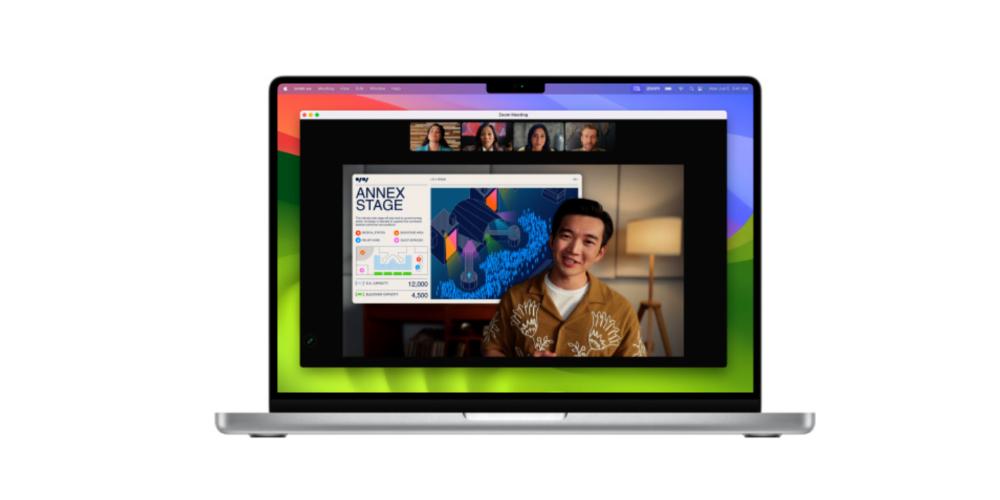 Superposición en FaceTime macOS Sonoma