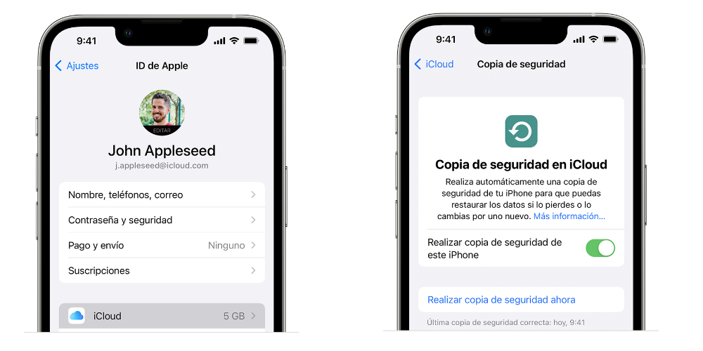 Copia de seguridad iPhone