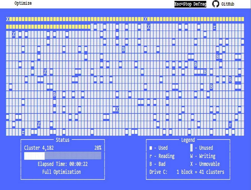 Desfragmentar en 1995