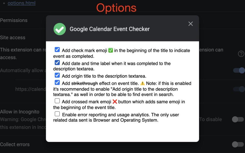 Event Checker google calendar