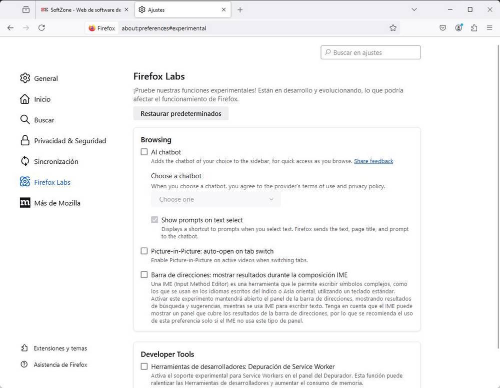 Firefox 130 - Labs