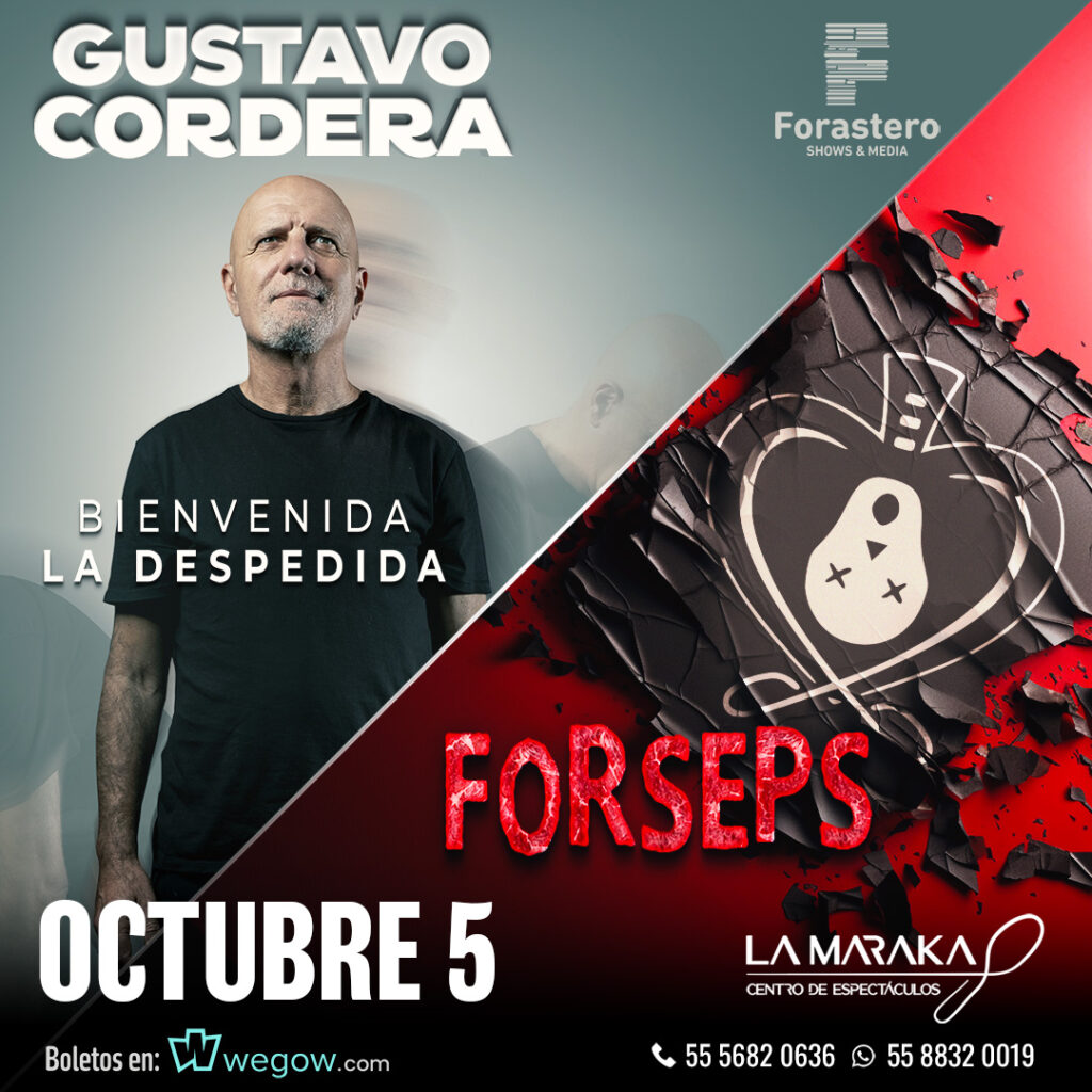 Cartel del concierto de Gustavo Cordera y Forseps