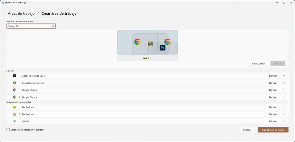 PowerToys - Espacios de trabajo 2