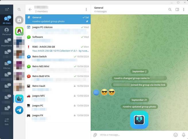 Telegram - Nube privada