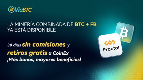 ¡La minería fusionada de Fractal Bitcoin está activa! ViaBTC te ofrece tarifa cero