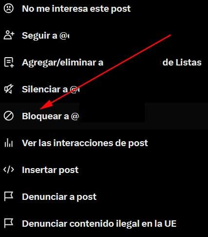 bloqueo twitter
