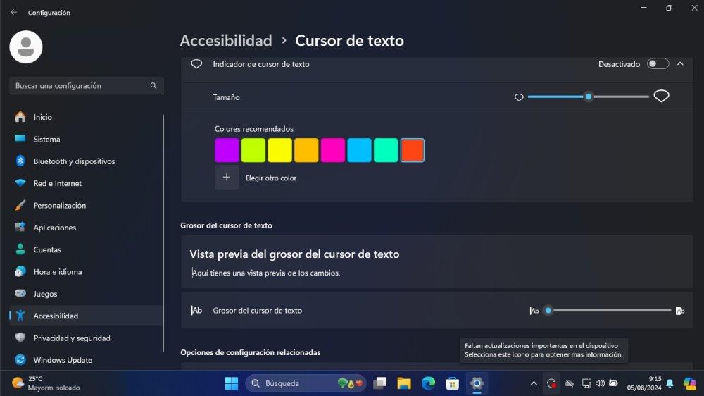 cursor texto windows