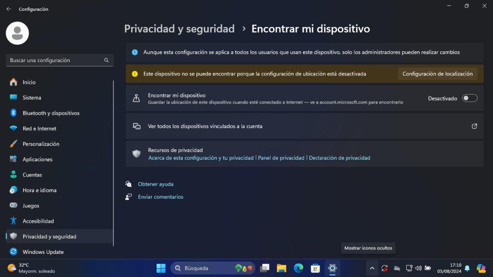 encontrar dispositivo windows 11