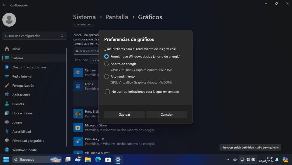 graficos alto rendimiento windows 11