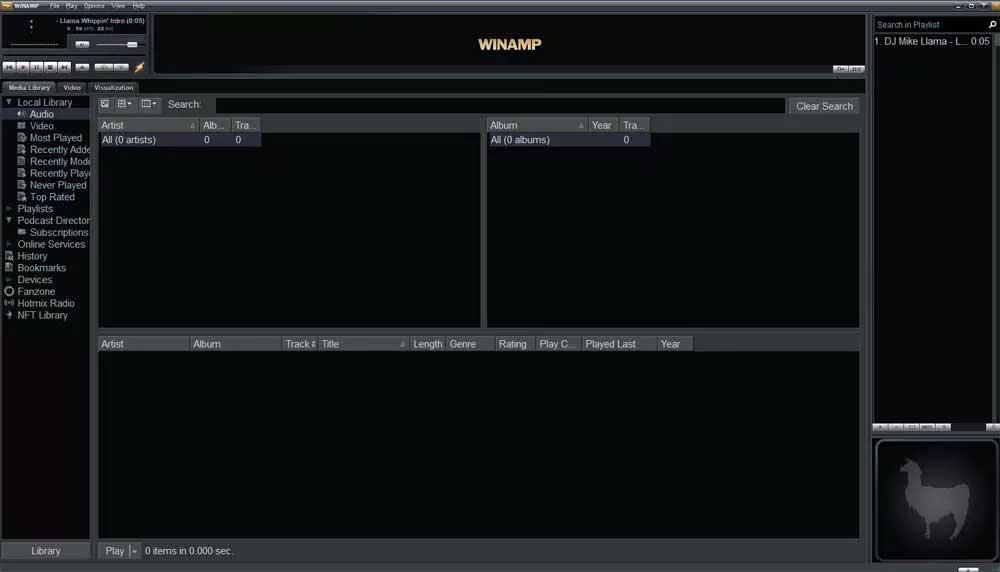 interfaz winamp