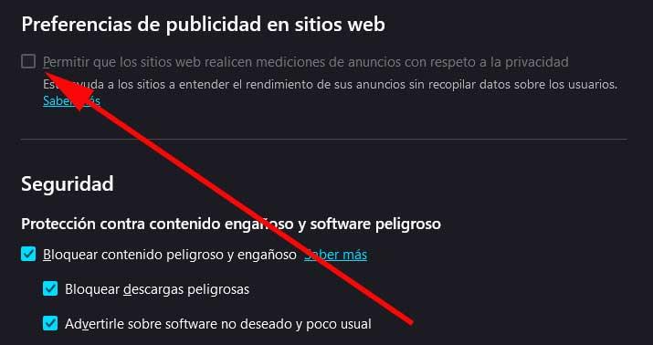 privacidad Firefox