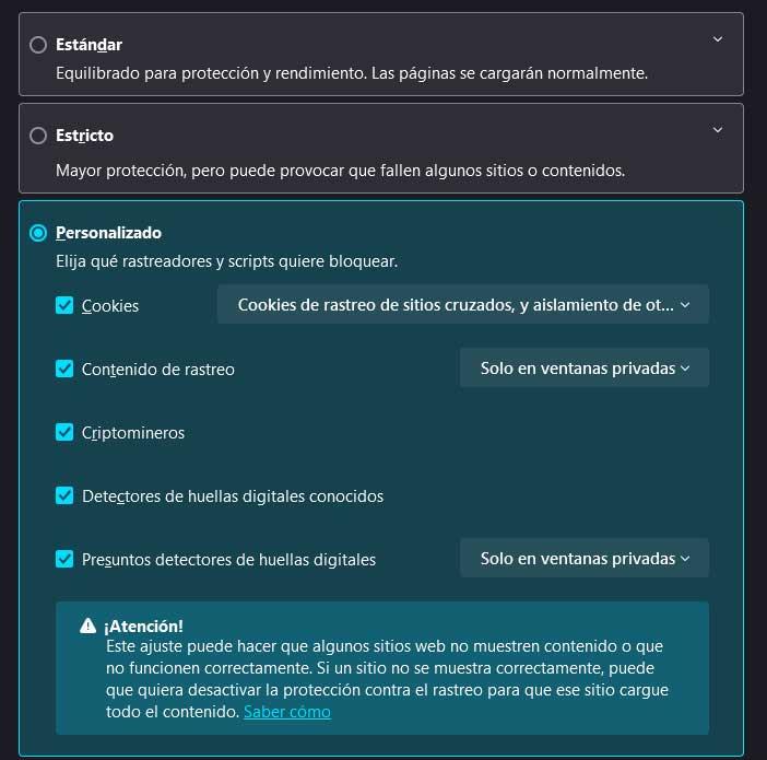 seguridad firefox