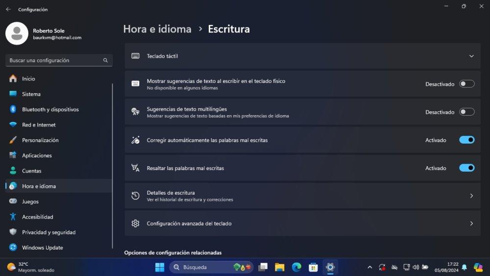 sugerencias varios idiomas windows 11