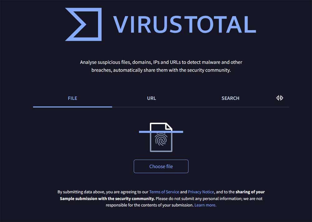 virustotal web