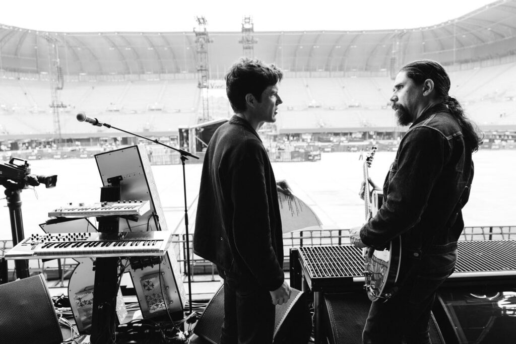 The Killers en el soundcheck del Estadio GNP / Foto: Facebook oficial de The Killers