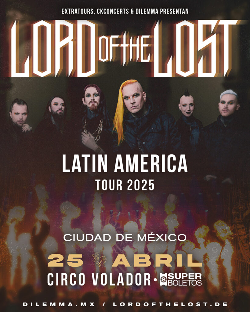 Lord Of The Lost confirma su visita a la Ciudad de México como parte de su gira por Latinoamérica en el 2025