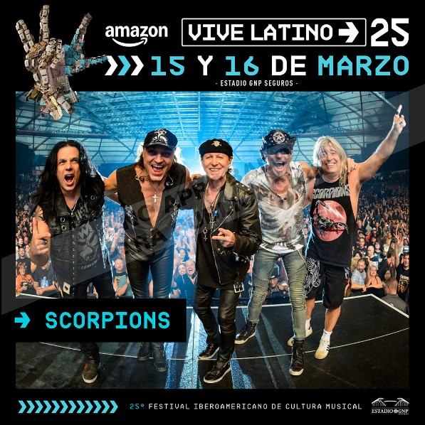 Scorpions y Caifanes encabezan el Vive Latino 2025: este es el cartel completo