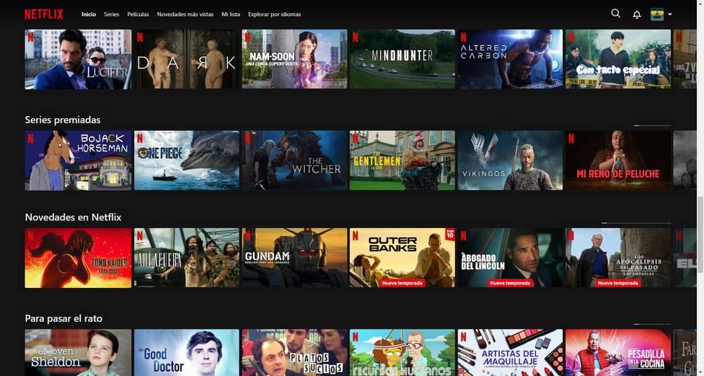 Series Netflix Lista Principal