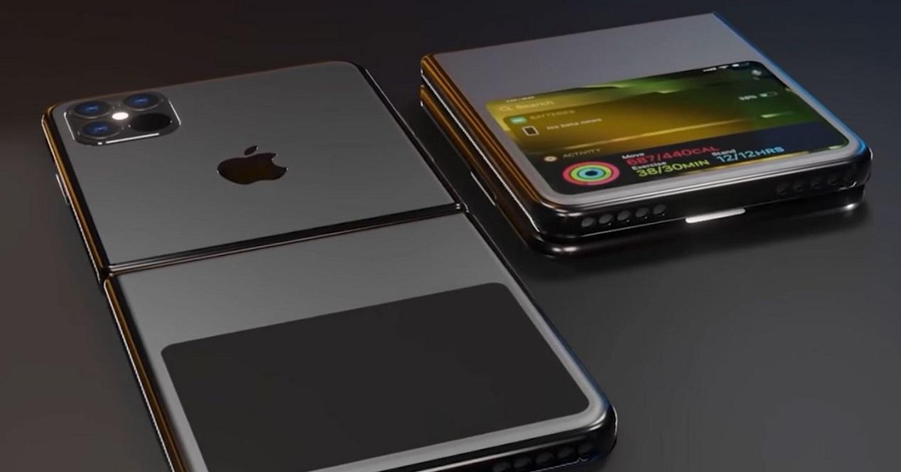 concepto iphone plegable