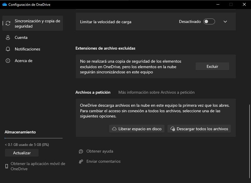 descargar archivos onedrive