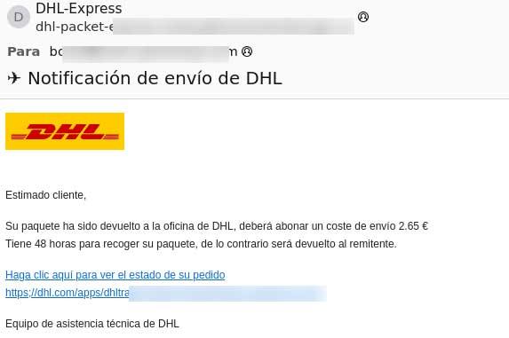 estafa dhl