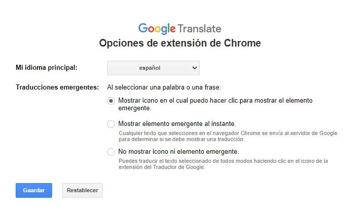 extension google translate