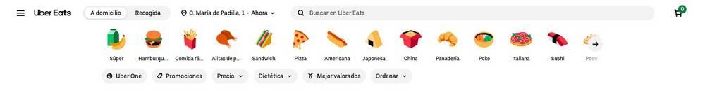 Cabecera Uber Eats