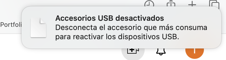 Error USB MacBook