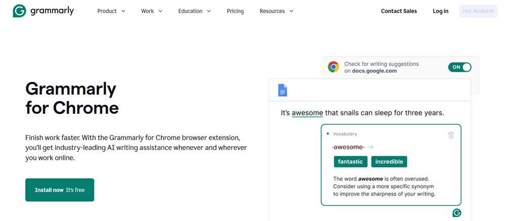 Grammarly para Chrome