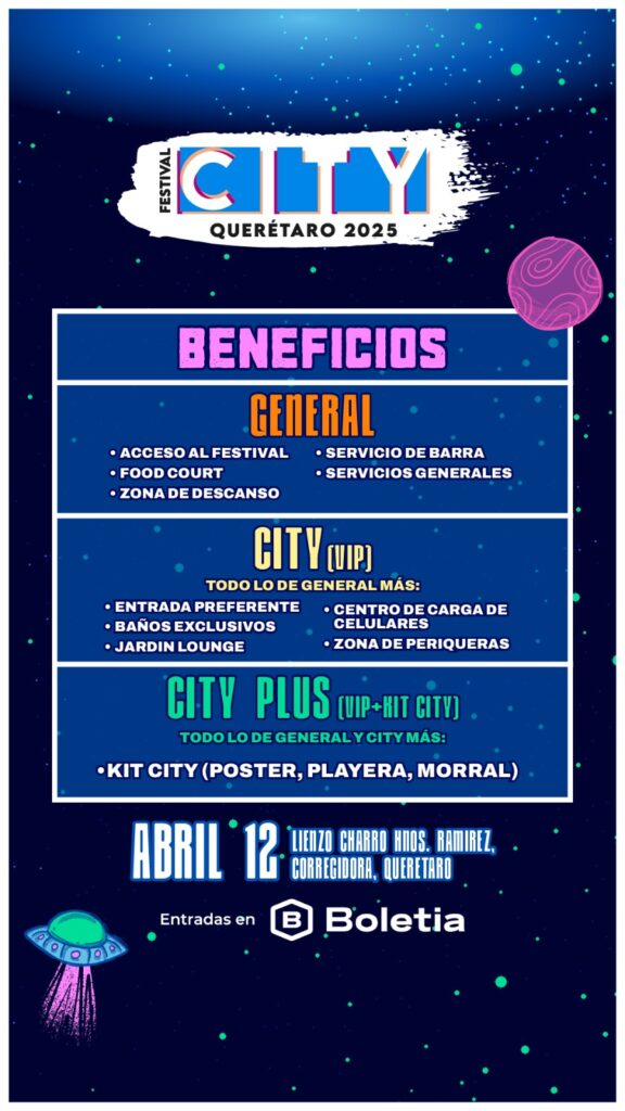 Boletos y beneficios para el Festival City 2025 en Querétaro 