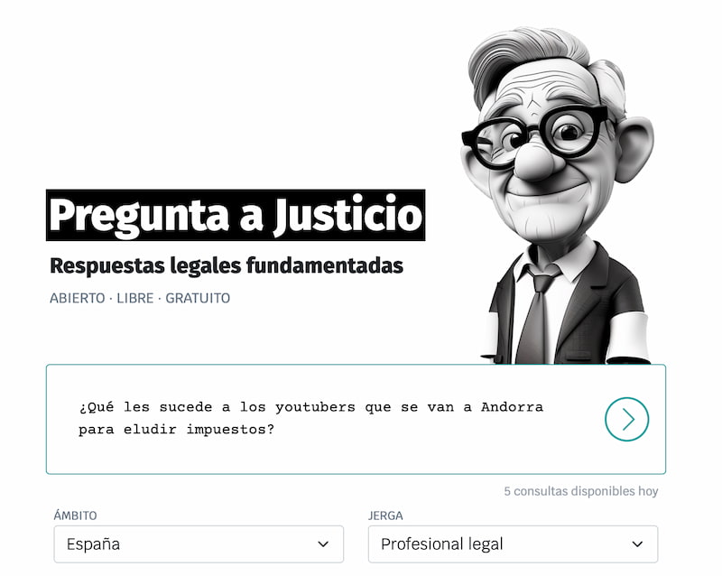 Justicio: una IA que ofrece respuestas legales fundamentadas porque conoce toda la legislación estatal, autonómica y europea