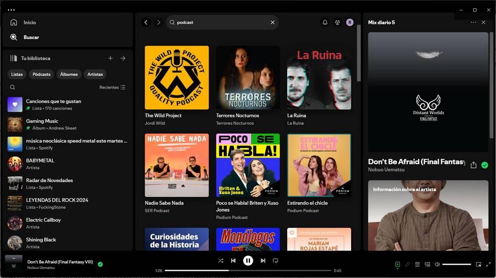 Podcasts en Spotify