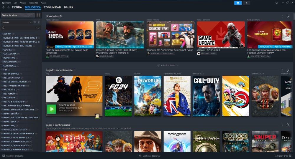 biblioteca juegos steam