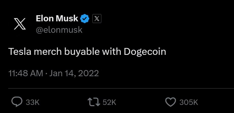 elon musk tesla dogecoin metodo pago