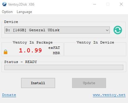 instalar software ventoy