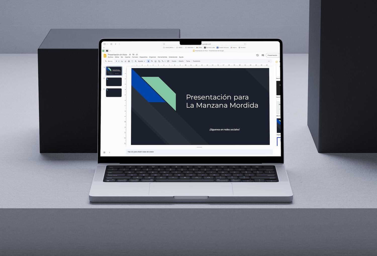 Google Slides en MacBook