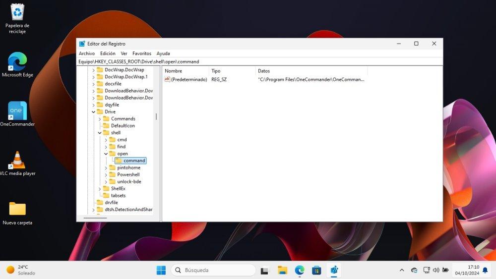 modificar registro explorador archivos windows 11