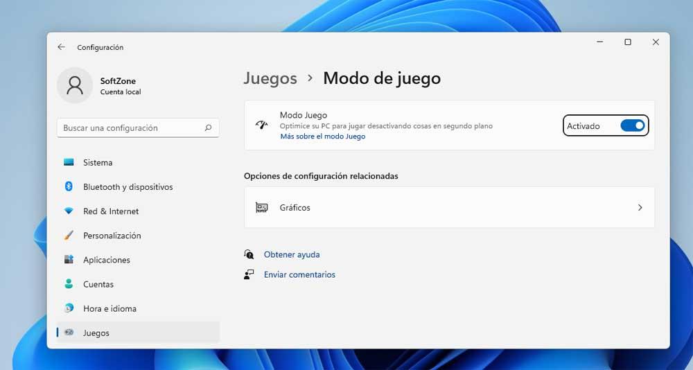 modo juego windows 11