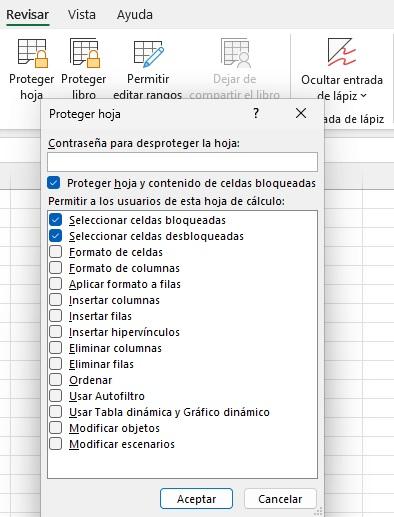 proteger celdas formulas excel contraseña