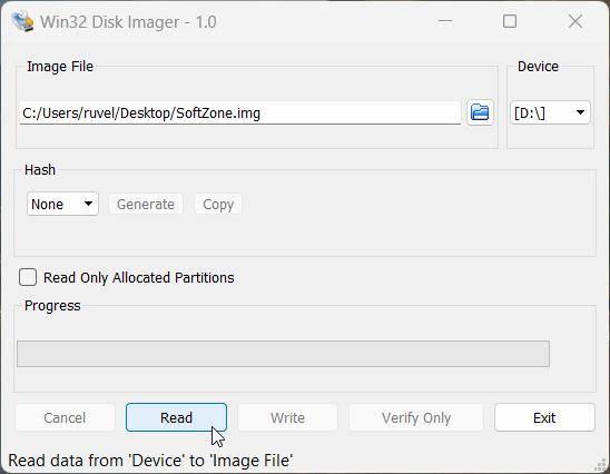 Crear IMG Win32 Disk Imager - 2