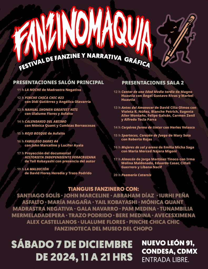 fanzinomaquia carta horarios