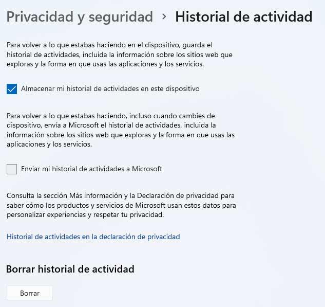 historial Windows