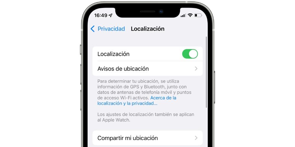 localizacion iphone