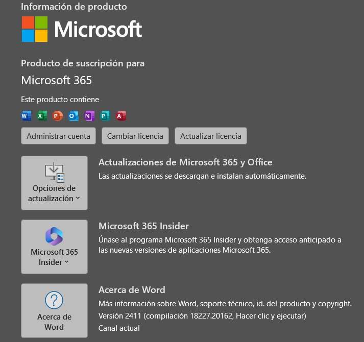 microsoft 365 cuenta