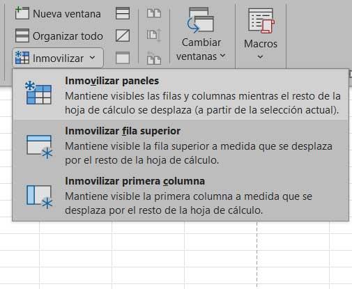 paneles excel