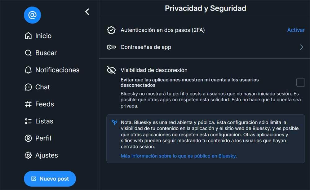 privacidad bluesky