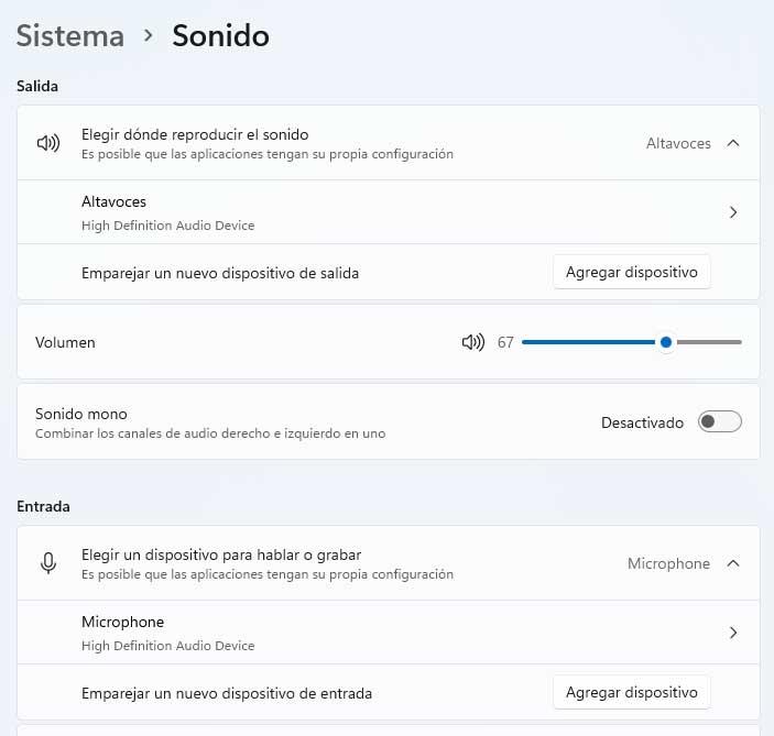 sonido windows 11