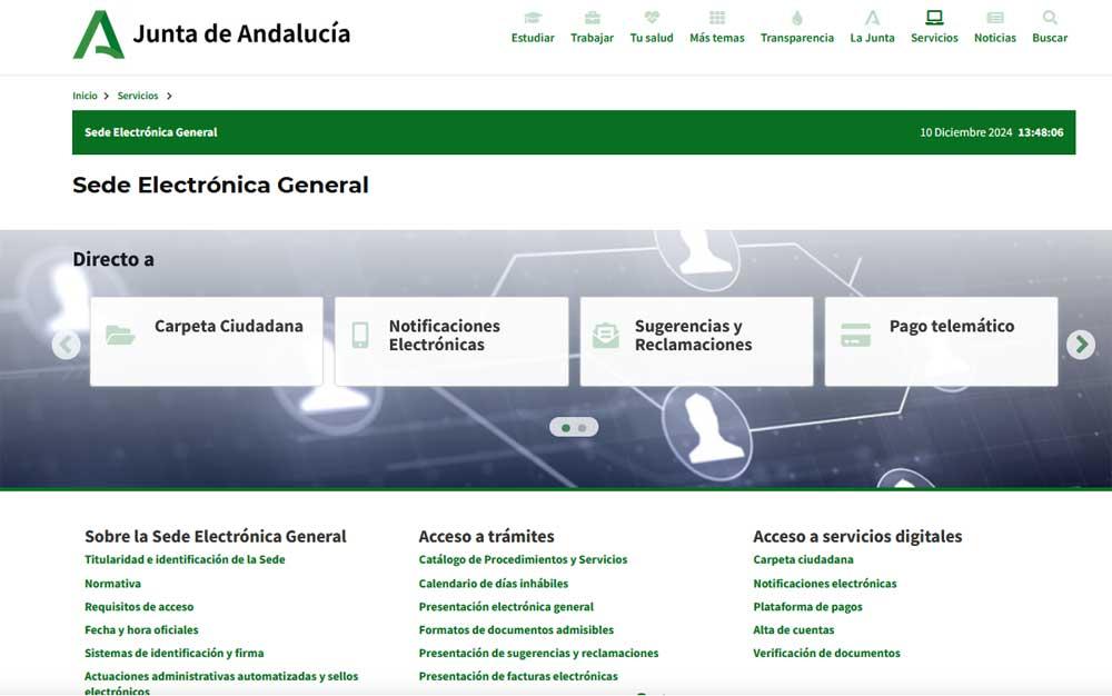 web junta andalucia